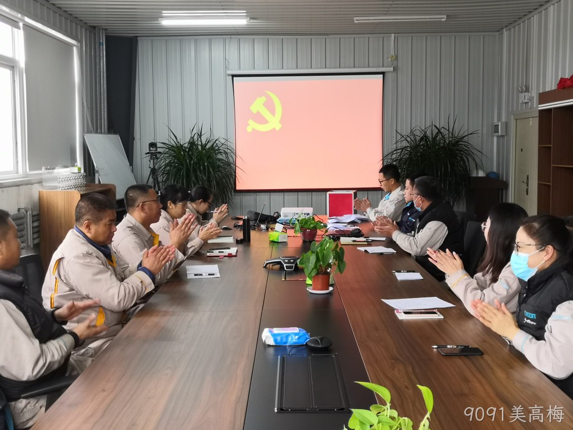 9091美高梅公司成立党支部暨第一次党员大会